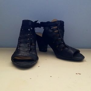 Naturalizer Talan Black Fabric Slingback Sandal